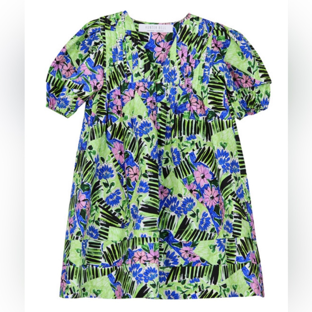 Hunter Bell Kids Jenkins dress in Erratic Azalea